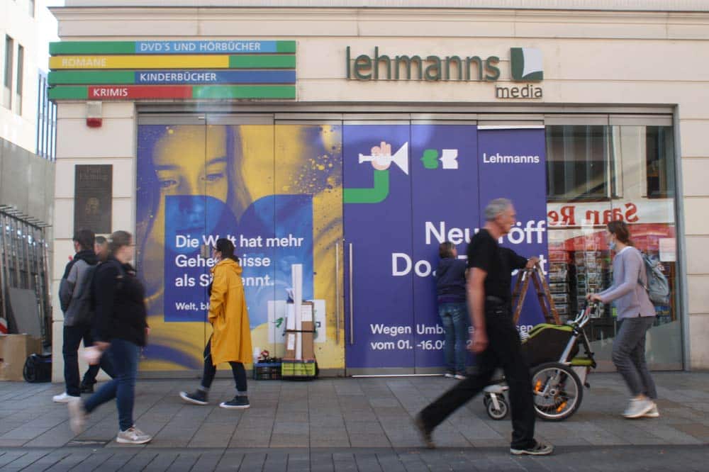 Aus Lehmanns wird Thalia. Foto: Ralf Julke