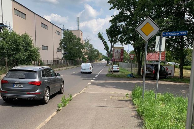 Merseburger Straße stadteinwärts. Foto: Kerstin Käßner