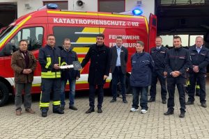 Symbolische Schlüsselübergabe. Foto: Landkreis Leipzig