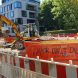 Straßenbaustelle im Leipziger Westen. Foto: Marko Hofmann