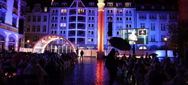 Das "Mini-Lichtfest" auf dem Nikolaikirchhof 2020. Foto: L-IZ.deZ.de