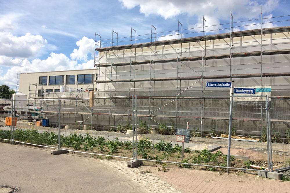 Schulneubau in der Thierschstraße. Foto: L-IZ