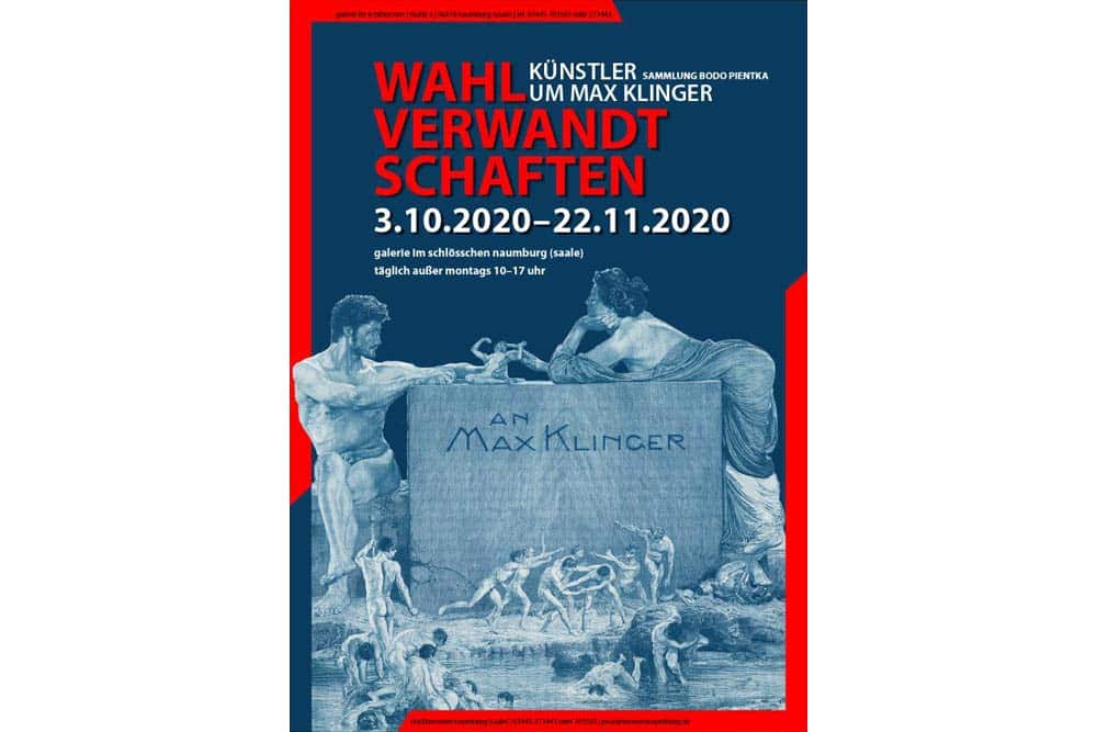 Plakat zur Ausstellung „Wahlverwandtschaften“. Quelle: Museumsverein Naumburg