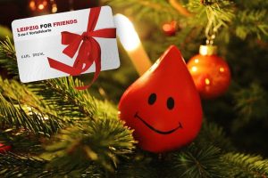 Die UKL-Blutbank bedankt sich bei allen Blutspendern im Dezember mit einer LEIPZIG FOR FRIENDS-2 zu 1 Vorteilskarte. Foto: Blutbank/UKL