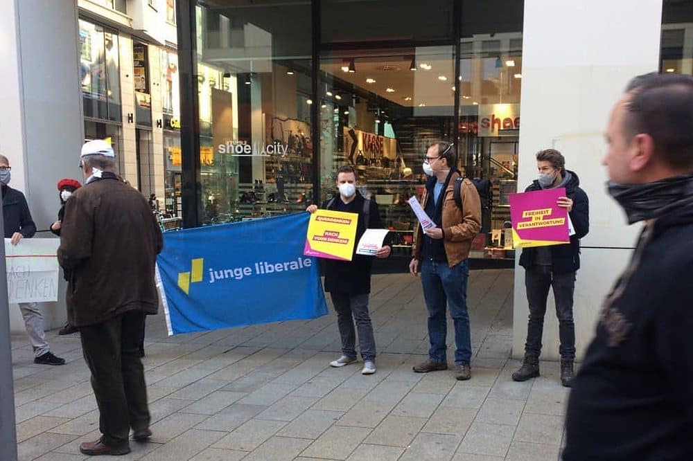 Am Samstag, den 7. November, in der Leipziger Innenstadt. Foto: L-IZ.de