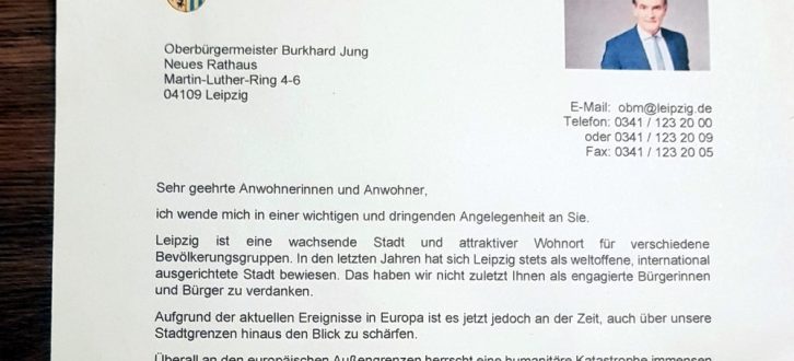 Leerstandregistrierung wegen Flüchtlingen - ein Fakeschreiben in Leipzig. Foto: L-IZ.de
