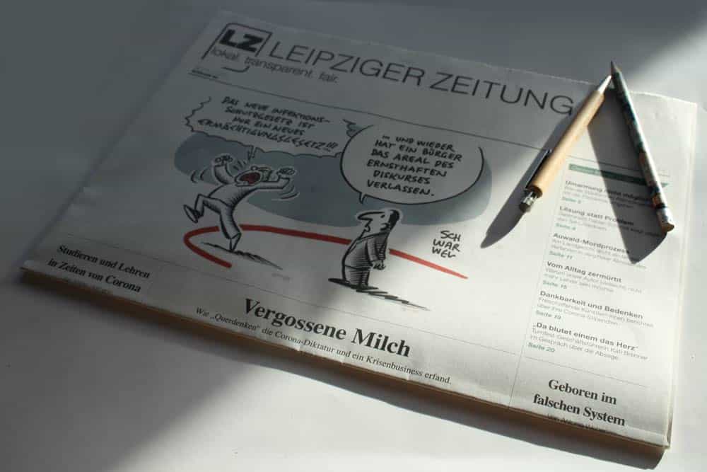 LZ Nr. 85: Vergossene Milch. Foto: L-IZ