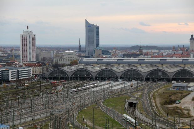 Leipzig Hbf. neues Gleisvorfeld, neue Bahnsteige, City-Tunnel Foto: Frank Kniestedt 