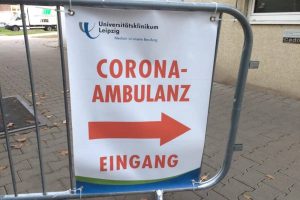 Corona-Ambulanz der Uniklinik Leipzig. Foto: L-IZ