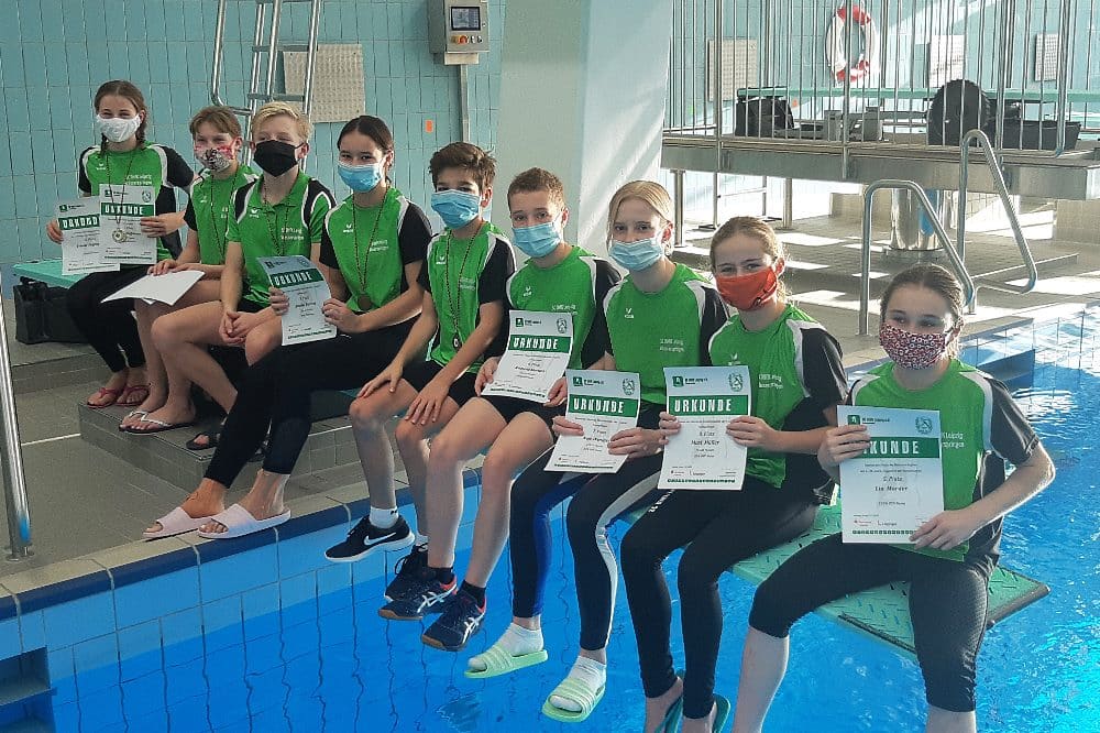 C-Jugend-Wasserspringer des SC DHfK. Quelle: SC DHfK Wasserspringen