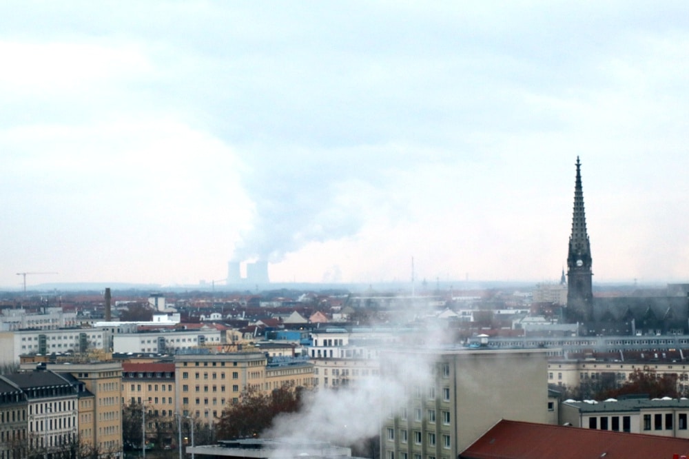Panorama Leipzig mit Peterskirche und dem Blick Richtung Süden. Foto: L-IZ.de