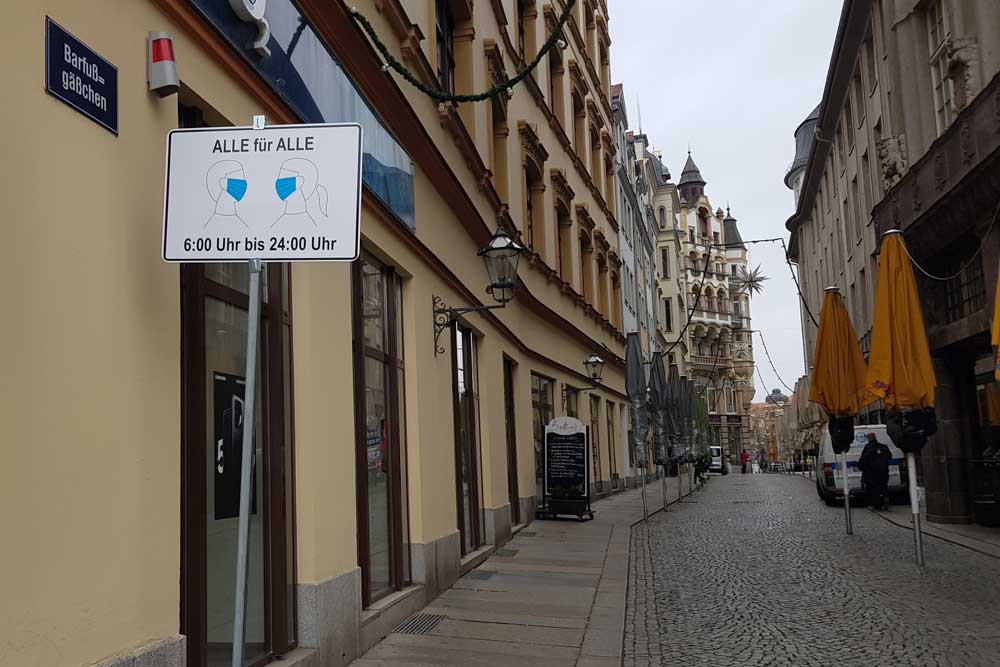 Adventsstille im Barfußgässchen. Foto: Marko Hofmann