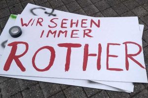 Protestplakat gegen die alte und neue Kanzlerin. Foto: StuRa HTWK Leipzig