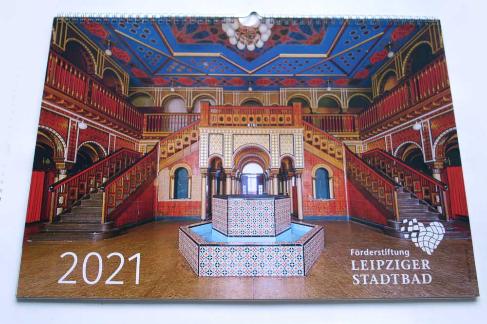 Kalender Leipziger Stadtbad 2021. Foto: Ralf Julke