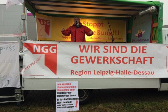 Demonstration Durstexpress 28. Januar 2021. Foto: Sabine Eicker