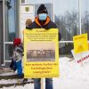 Kundgebung gegen den geplanten Flughafenausbau. Foto: Martin Schöler