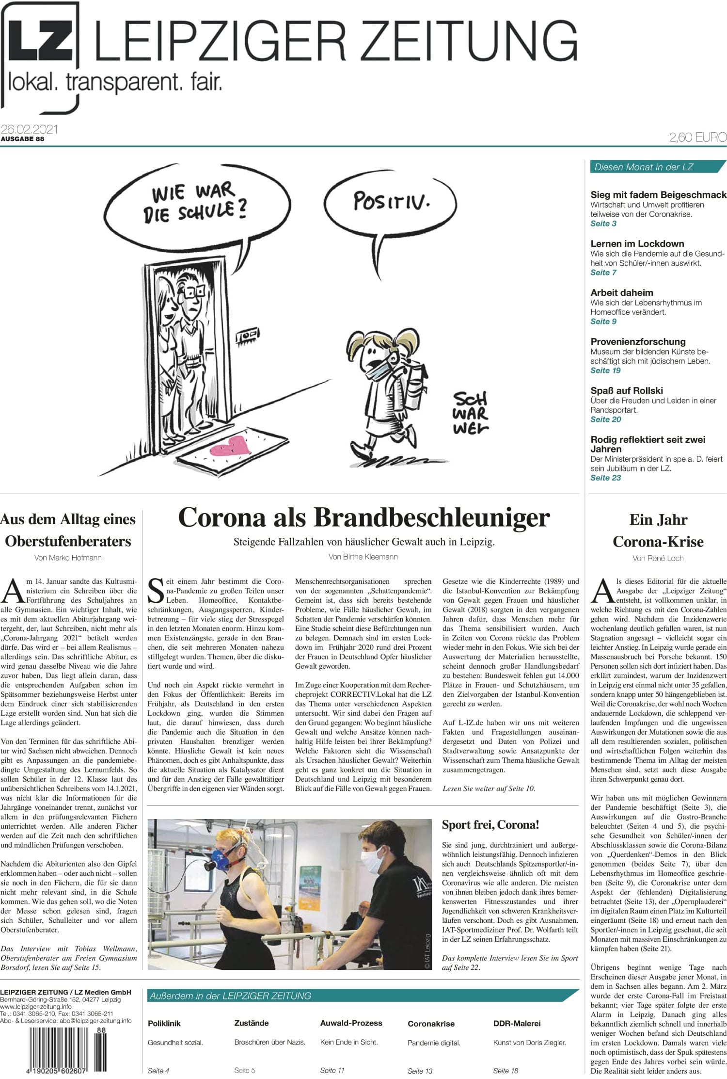Die neue „Leipziger Zeitung (LZ)“, VÖ 26.02.2021