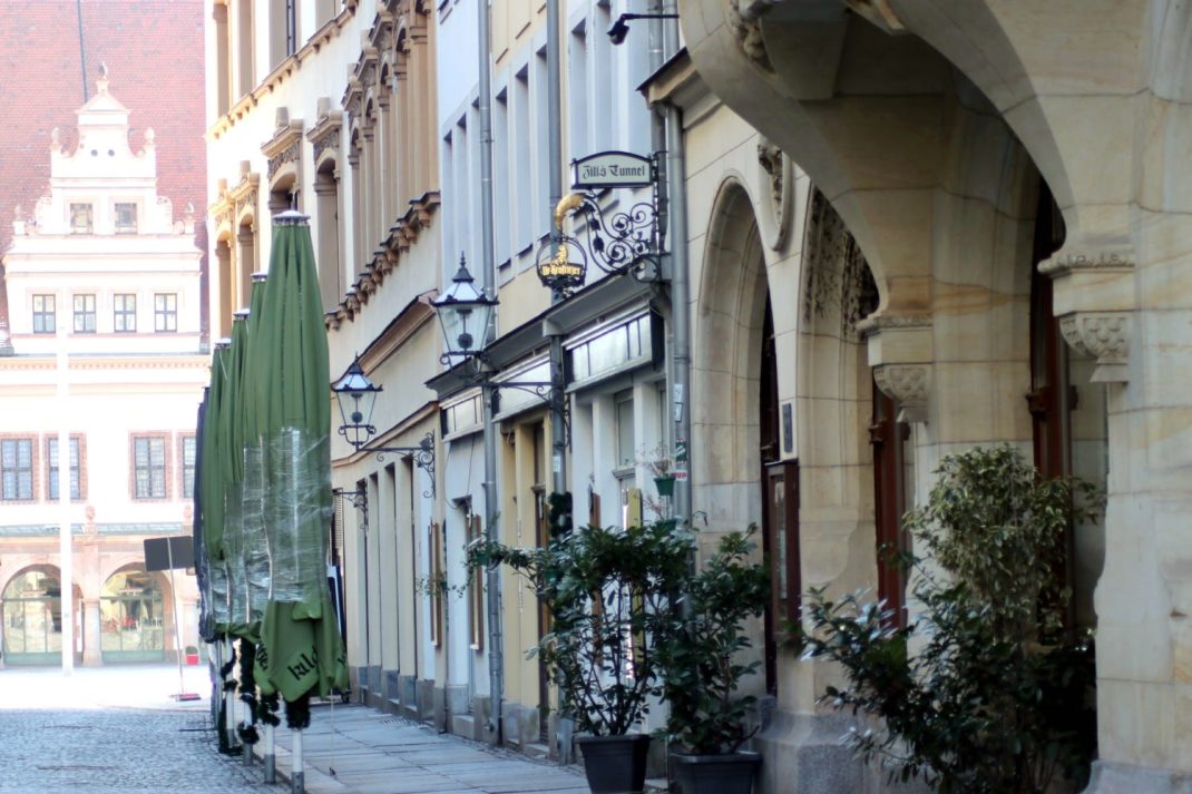 Lockdown im Februar 2021 im Barfußgässchen am Zills Tunnel. Foto: Michael Freitag
