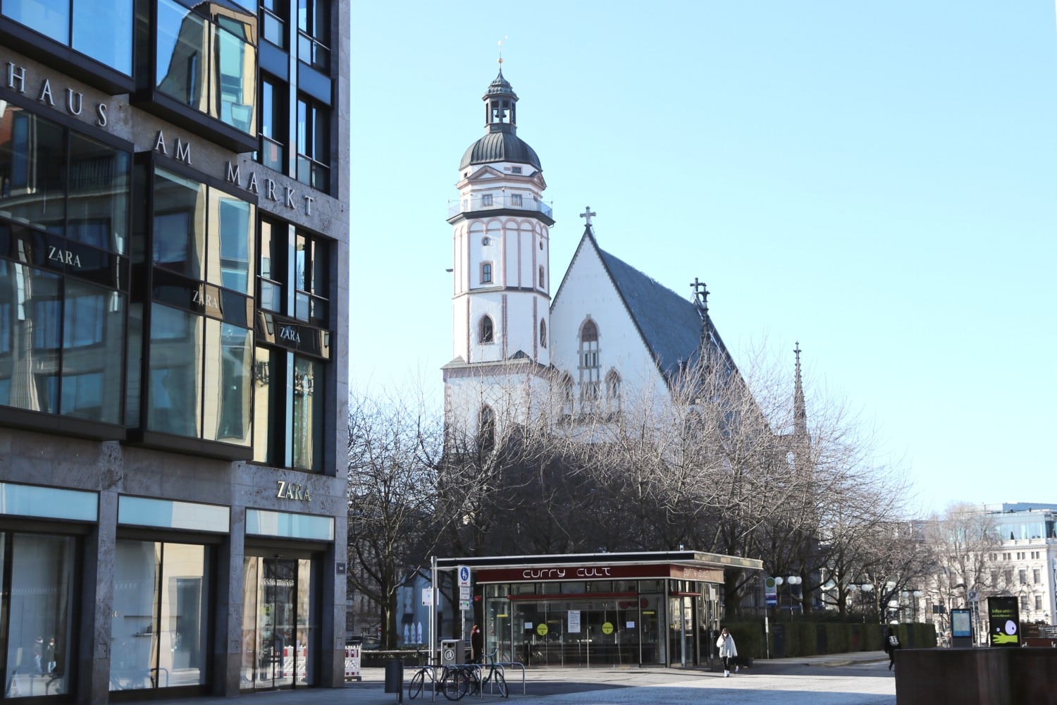 Die Thomaskirche am Leipziger Marktplatz. Foto: Michael Freitag