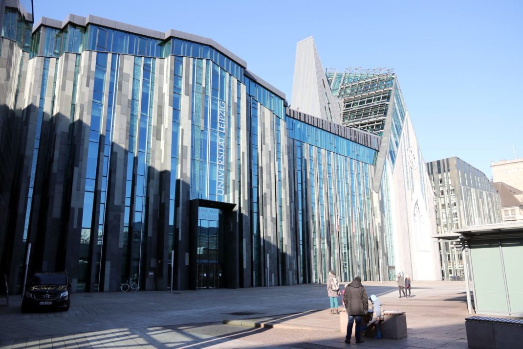 Das Leipziger Universitätsgebäude Augusteum und das Paulinum am Augustusplatz. Foto: Michael Freitag