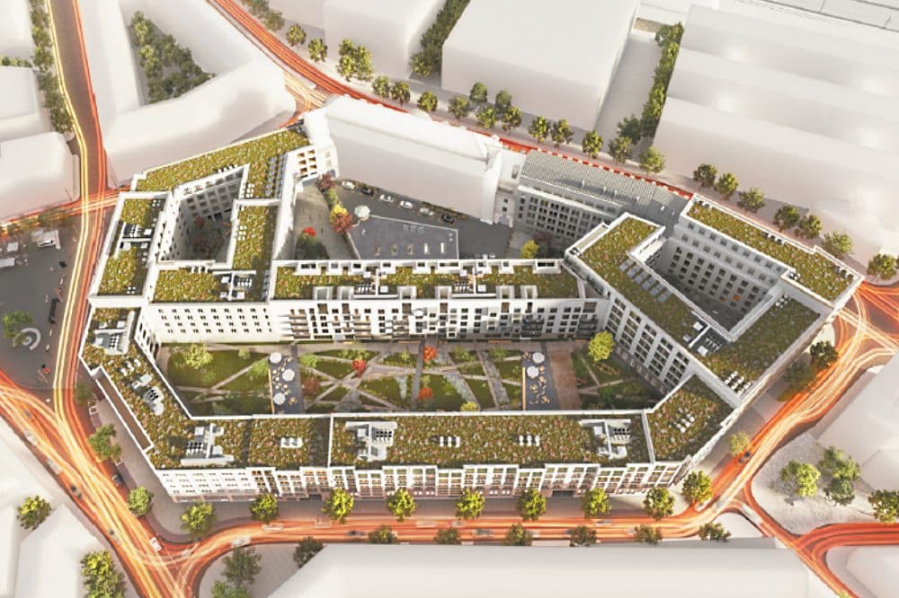 Visualisierung Krystallpalast-Quartier, Quartiersüberblick © QUARTERBACK Immobilien AG