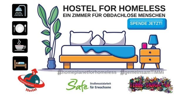 Eine würdige Unterbringung für Obdachlose. Grafik: TiMMi ToHelp e.V.