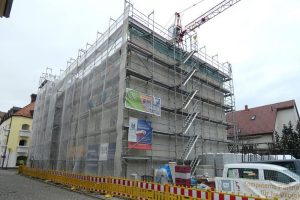 Das neue UNITAS-Wohnhaus in Delitzsch ist im Rohbau vollendet. Quelle: UNITAS.