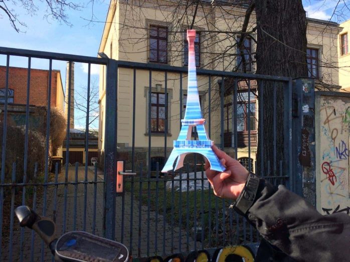 Auch der Eiffelturm fährt wieder mit. Foto: Sabine Eicker