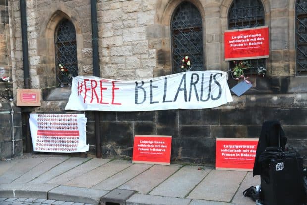 Von Gesine Oltmanns angemeldet - Solidarität mit Belarus. Foto: LZ