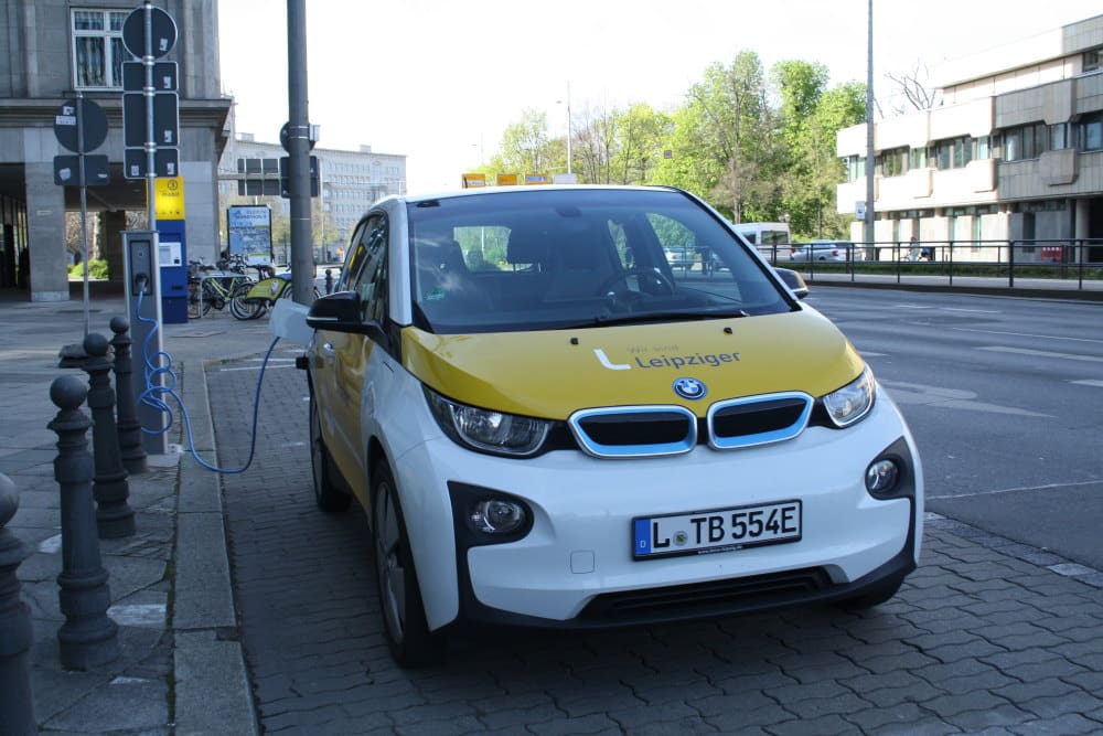 Elektroauto der Leipziger Gruppe. Foto: Ralf Julke