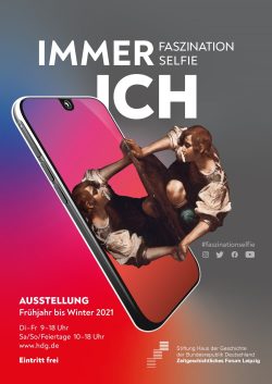Plakat zur Ausstellung "Immer Ich". Gestaltung: Robert Matzke Design, Dresden