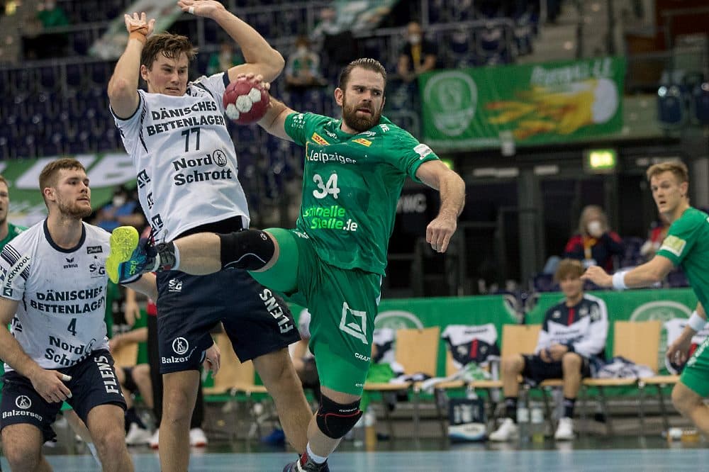 Alen Milosevic im Hinspiel. Foto: Karsten Mann