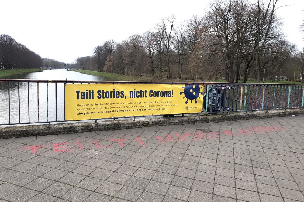 Teilt Stories, nicht Corona. Foto: Marko Hofmann
