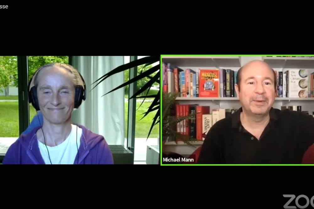 Michael E. Mann und Heike Wex. Quelle: Parents for Future Leipzig