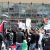 Schilder auf der Palästina-Demo. Foto: LZ