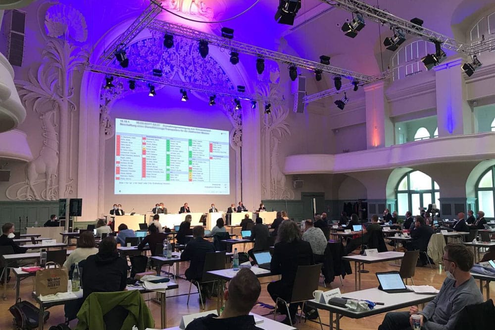 Ratsversammlung am 19.05.2021 in der Kongresshalle, Foto: LZ