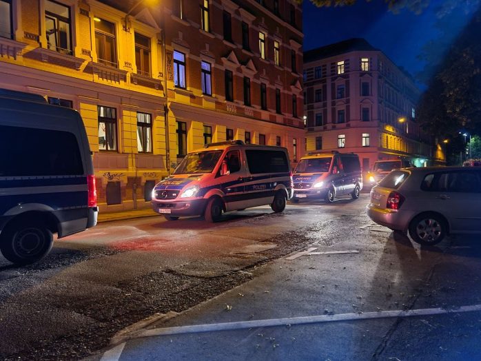 Extrem hohe Polizeidichte. Foto: LZ
