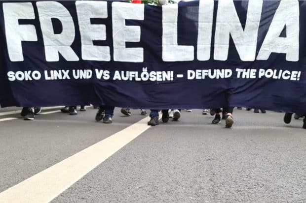 Aktuelle eines der Themen im Leipziger Süden: der anstehende Protest um Lina E. Foto: Leon Eisfelder-Mylius/LZ