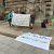 Protest von NABU, BUND und Grünen gegen Baumfällung in Dösen