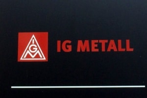 Schild IG Metall IGM. Foto; LZ