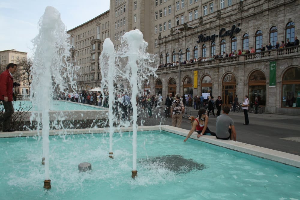 Springbrunnen am Roßplatz. Archivfoto: Ralf Julke