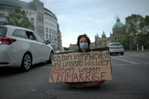 Protest am Martin-Luther-Ring am 12. Juni. Foto: Extinction Rebellion
