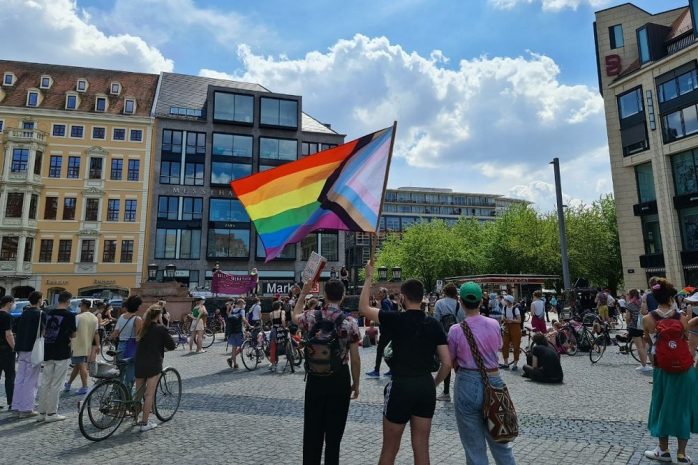LGBTQ*-Demo in Leipzig. Foto: LZ