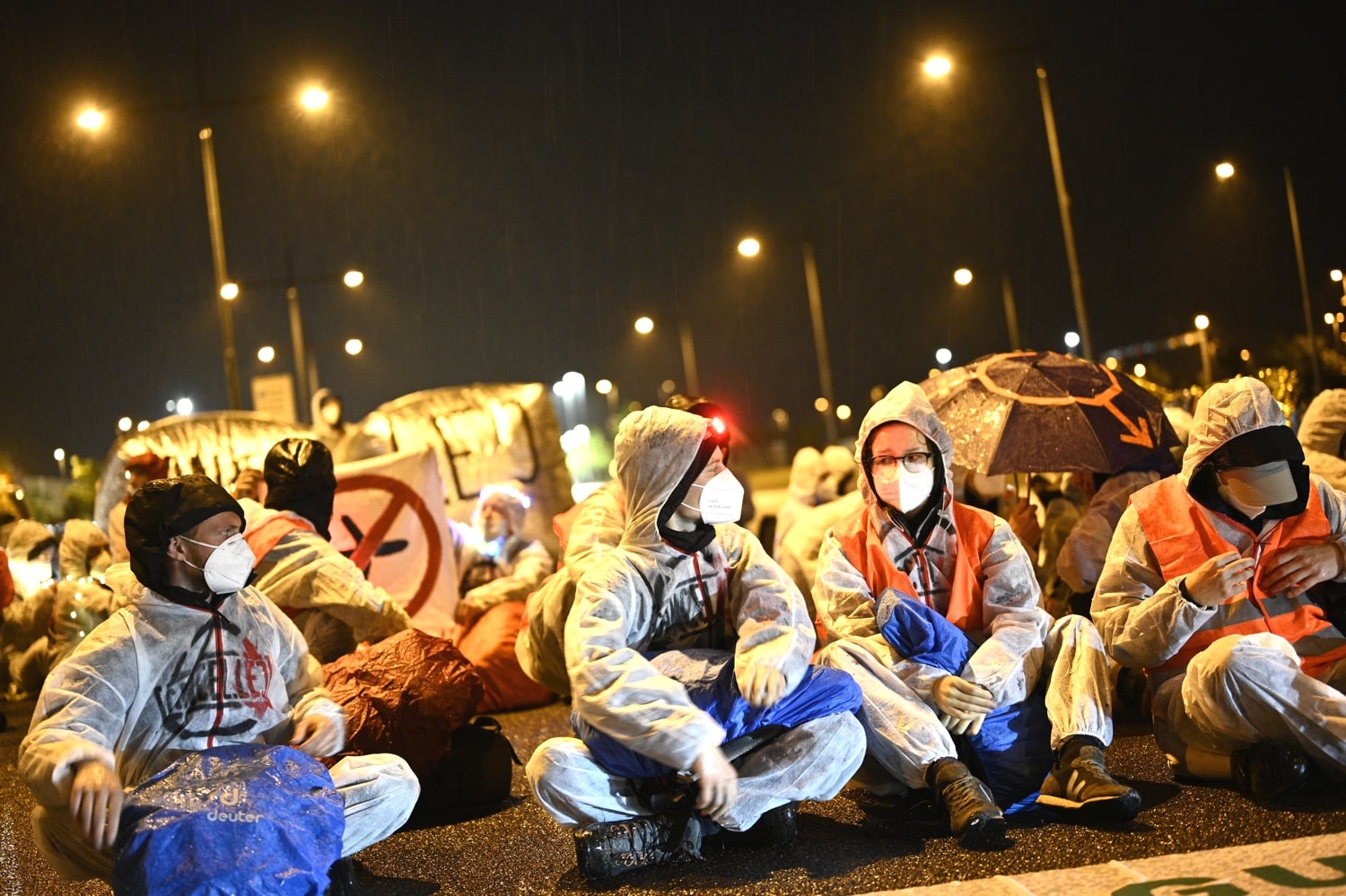 Blockade an Zufahrsstraße 2021.