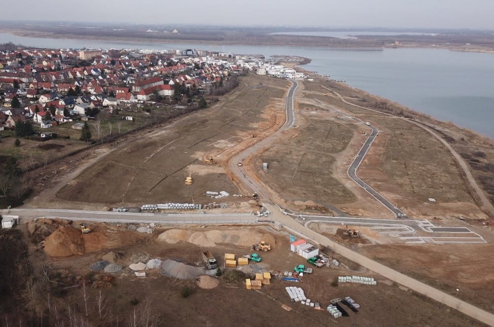 Das Baugebiet für die "Hartweide" im Frühjahr 2021. Foto:; Stadt Zwenkau