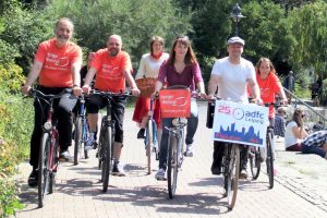 Notenrad-Tour mit dem ADFC. Foto: Elke Leinhoß