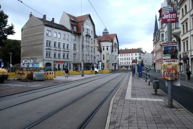 Die umgestaltete Westseite des Lindenauer Marktes. Foto: Ralf Julke