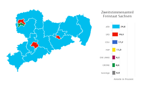 Die Ergebnisse der Bundestagswahl in Sachsen nach 1 Uhr am 27. September 2021. Screenshot: wahlen.sachsen.de