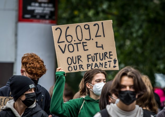 Klimastreik am 24.9.2021 in Leipzig. Foto: Tilly Domian