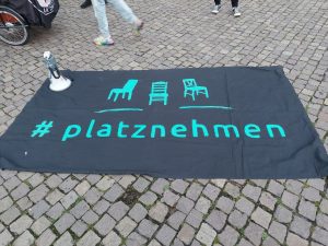 „Leipzig nimmt Platz“ - Banner